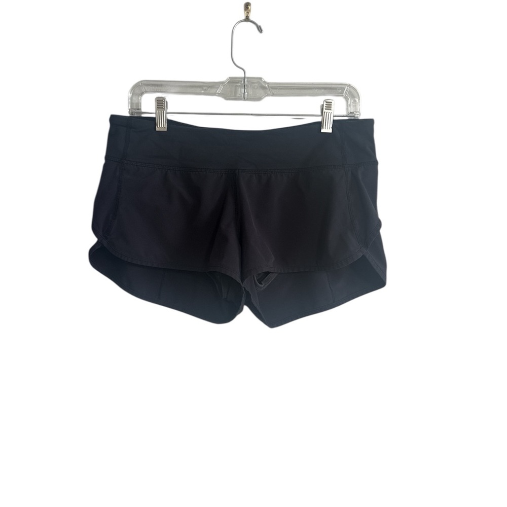 Lululemon Speed Up 2in Black Women's Shorts with hole